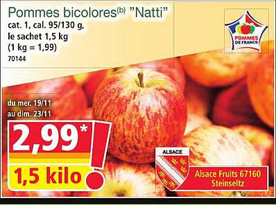 Pommes bicolores "Natti"