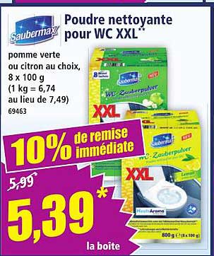 Poudre nettoyante pour WC XXL*