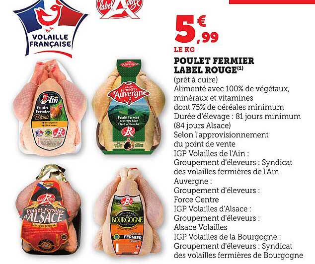 POULET FERMIER LABEL ROUGE