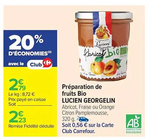 Préparation de fruits Bio LUCIE GEORGELIN