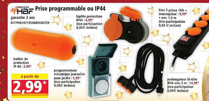 Prise programmable ou IP44