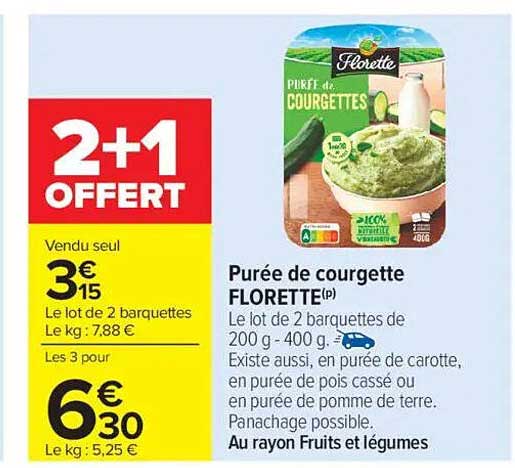 Purée de courgette FLORETTE