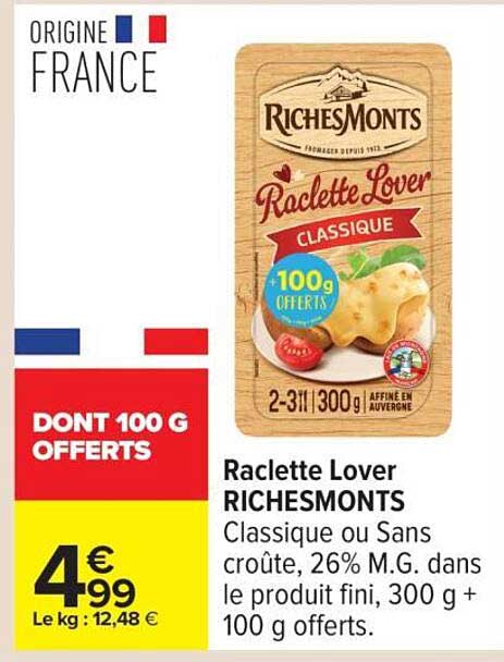 Raclette Lover RICHESMONTS