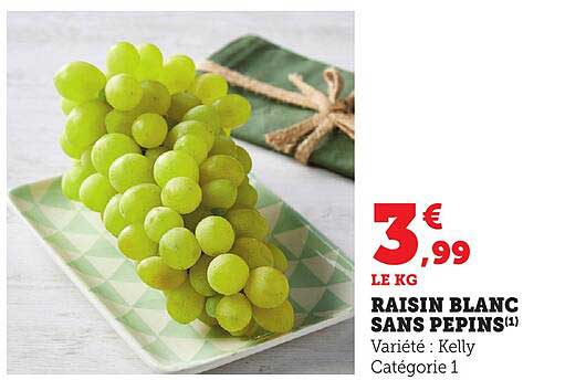 RAISIN BLANC SANS PEPS