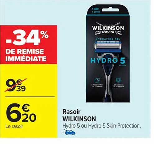 Rasoir WILKINSON Hydro 5 ou Hydro 5 Skin Protection.