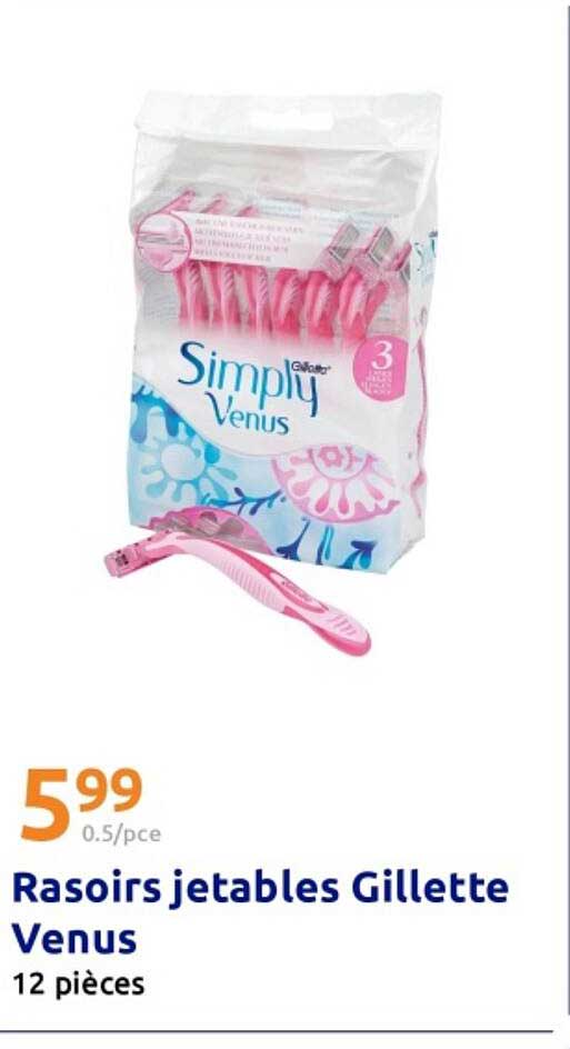 Rasoirs jetables Gillette Venus