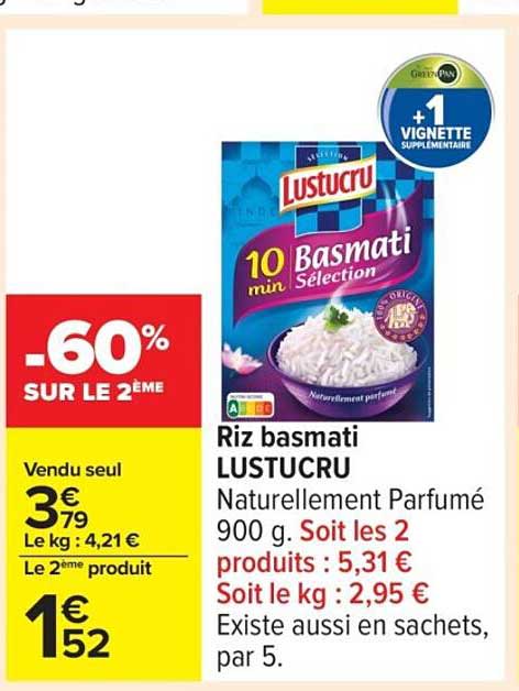 Riz basmati LUSTUCRU