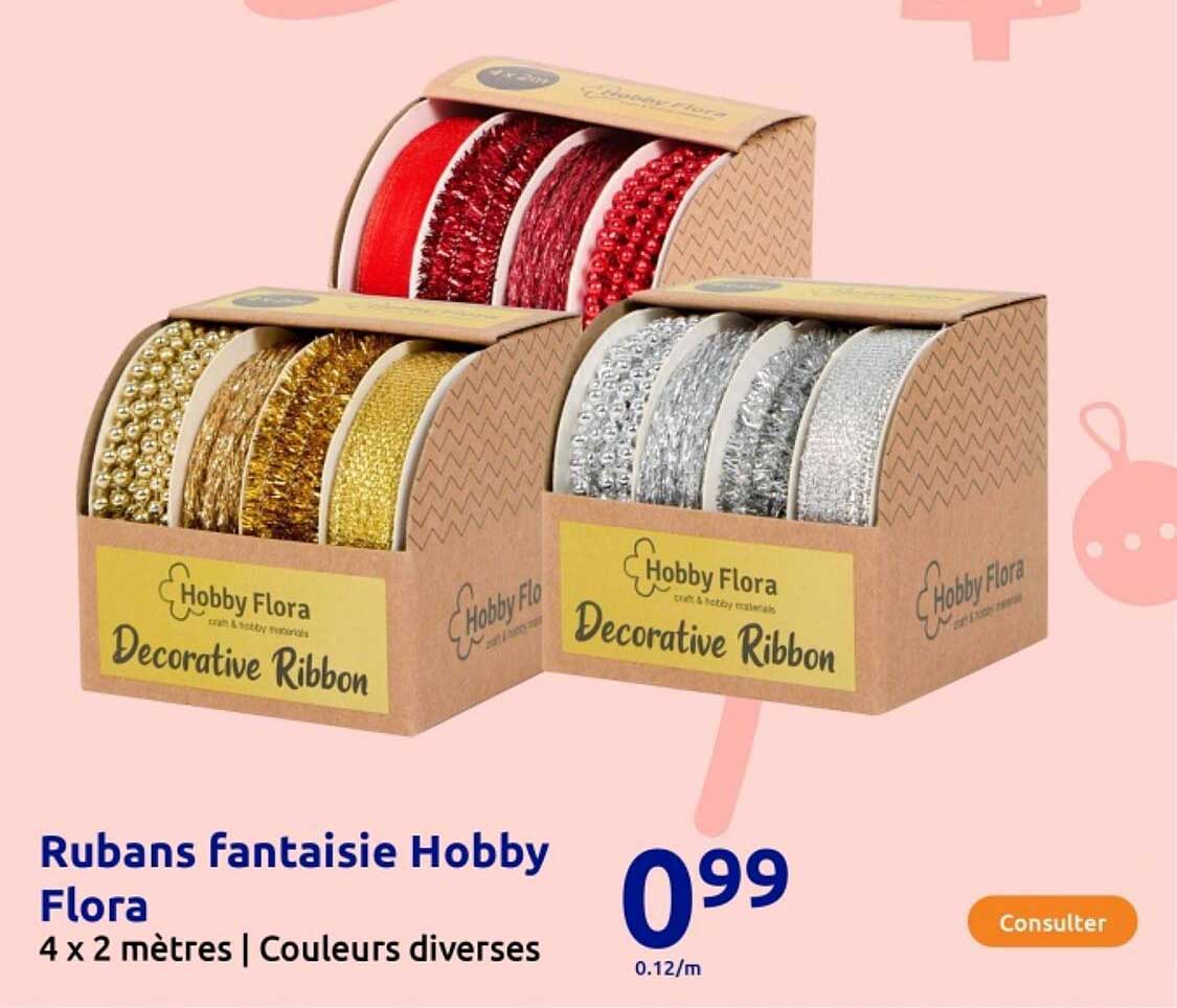 Rubans fantaisie Hobby Flora