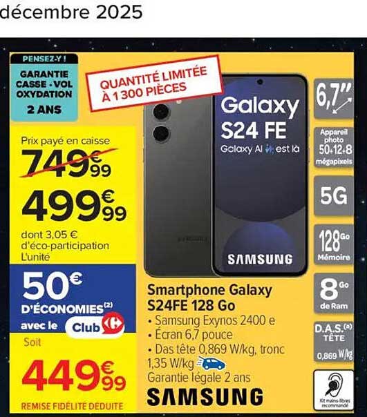 Samsung Galaxy S24 FE 128 Go