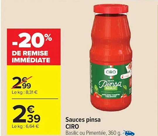 Sauces pinsa CIRO