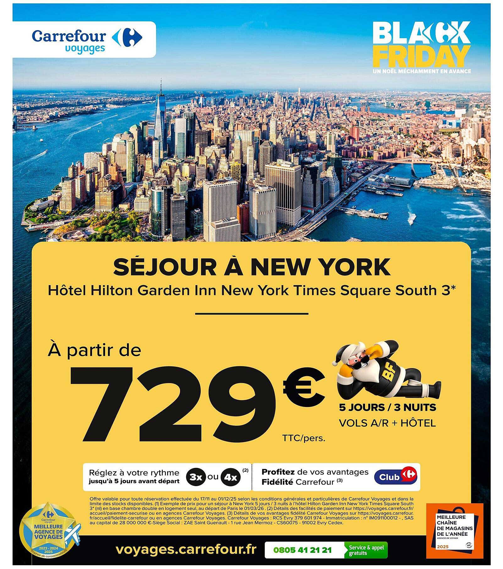 Séjour à New York Hôtel Hilton Garden Inn New York Times Square South 3*