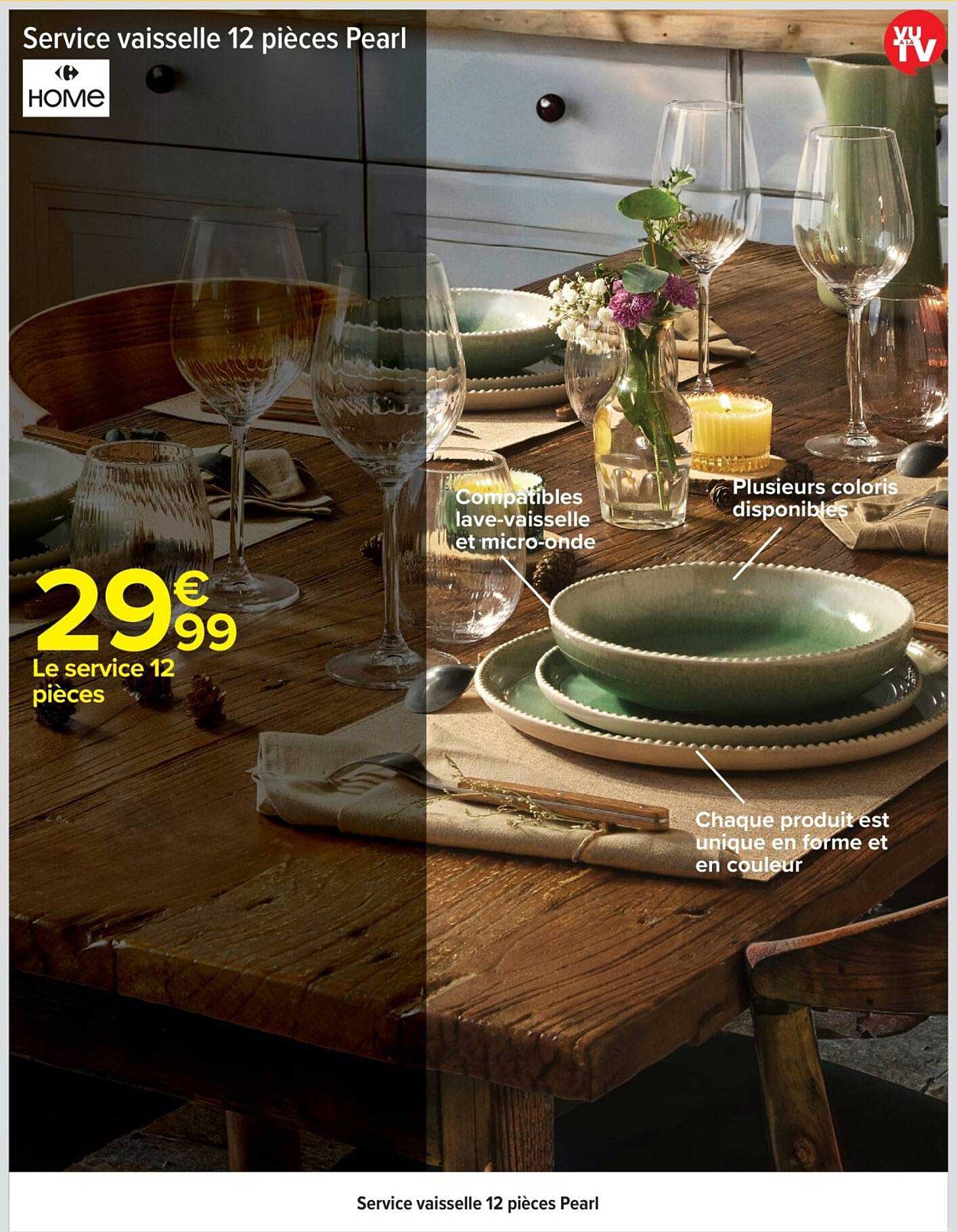 Service vaisselle 12 pièces Pearl