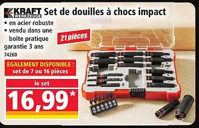 Set de douilles à chocs impact