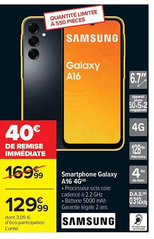 Smartphone Galaxy A16 4G