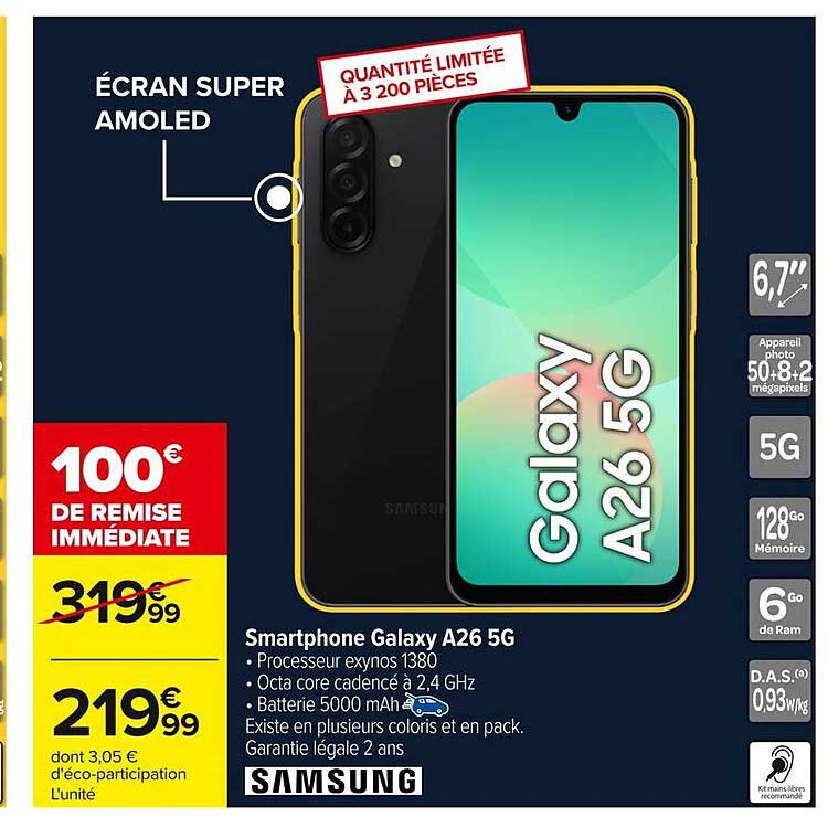 Smartphone Galaxy A26 5G