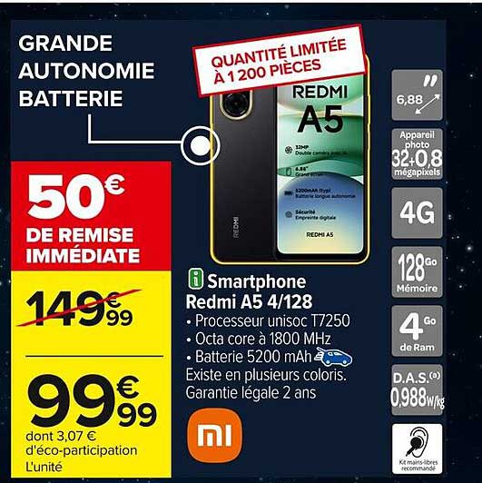 Smartphone Redmi A5 4/128