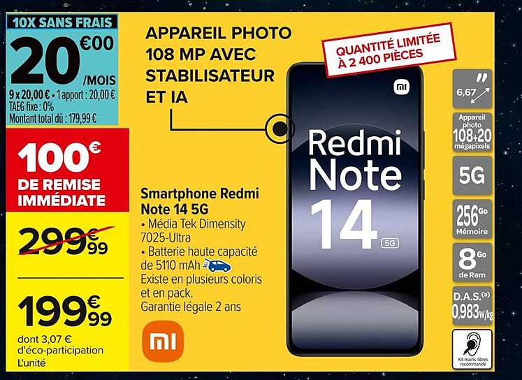 Smartphone Redmi Note 14 5G