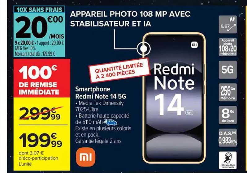 Smartphone Redmi Note 14 5G