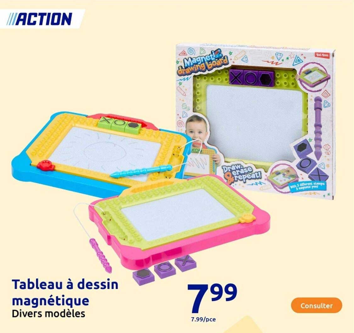 Tableau à dessin magnétique