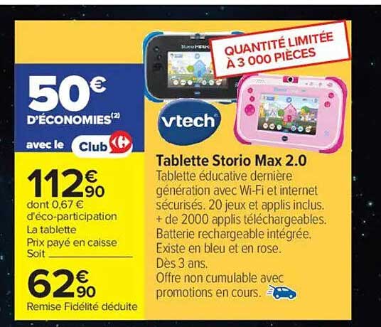 Tablette Storio Max 2.0
