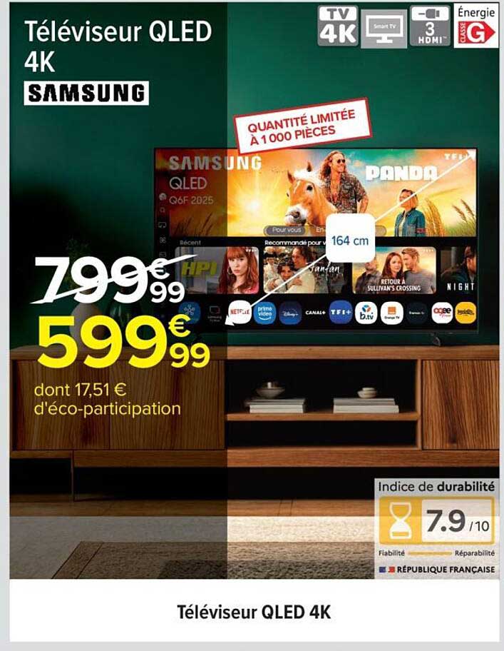 Téléviseur QLED 4K SAMSUNG