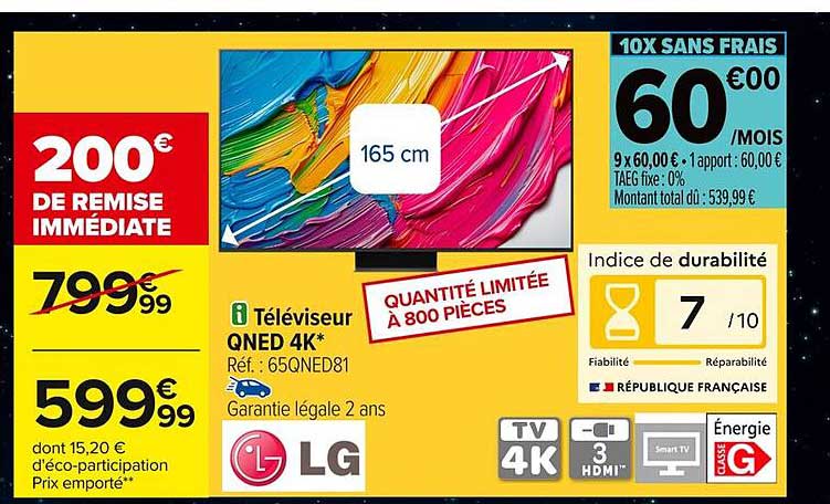Téléviseur QNED 4K*