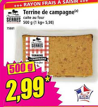 Terrine de campagne cuite au four
