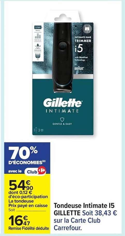 Tondeuse Intimate I5 GILLETTE