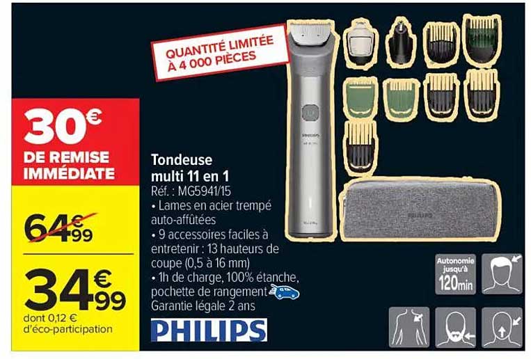 Tondeuse multi 11 en 1