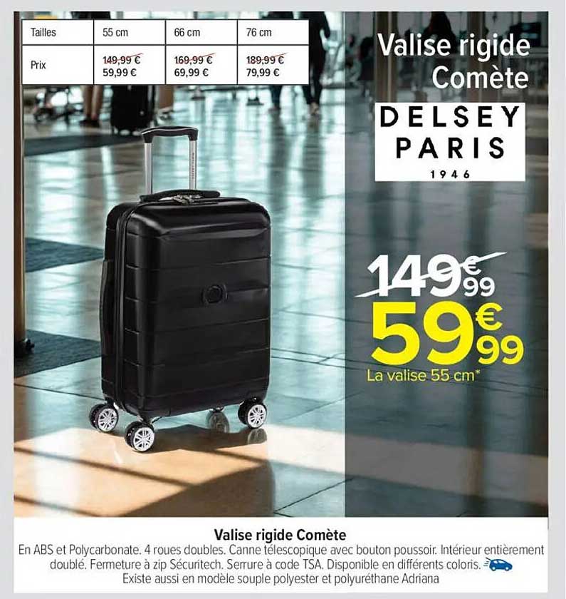 Valise rigide Comète