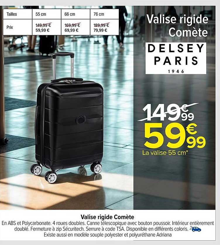 Valise rigide Comète