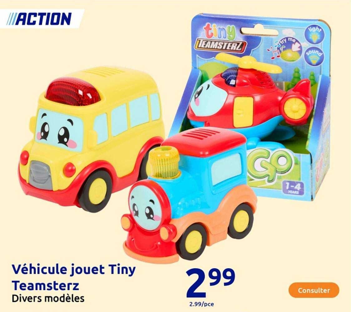 Véhicule jouet Tiny Teamsterz