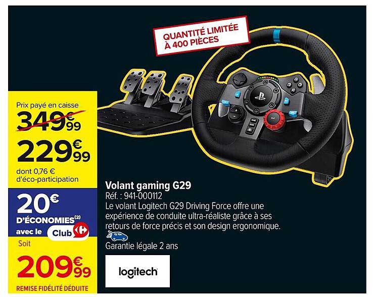 Volant gaming G29