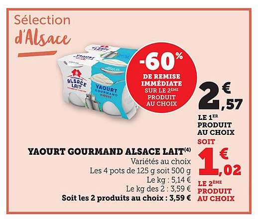 Yaourt Gourmand Alsace Lait
