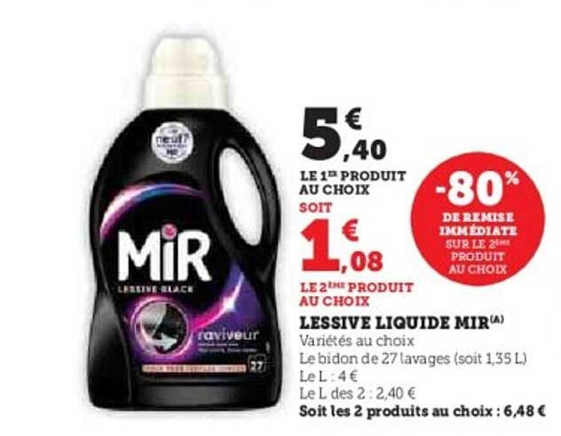 LESSIVE LIQUIDE MIR