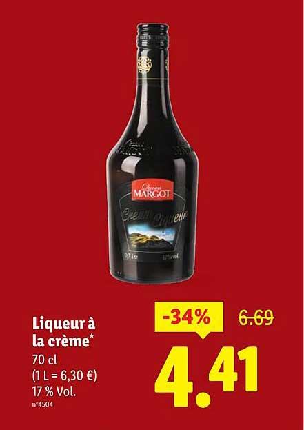Liqueur à la crème*
