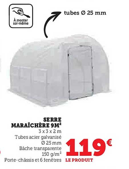 SERRE MARAÎCHÈRE 9M²