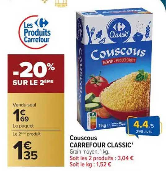 Couscous CARREFOUR CLASSIC'