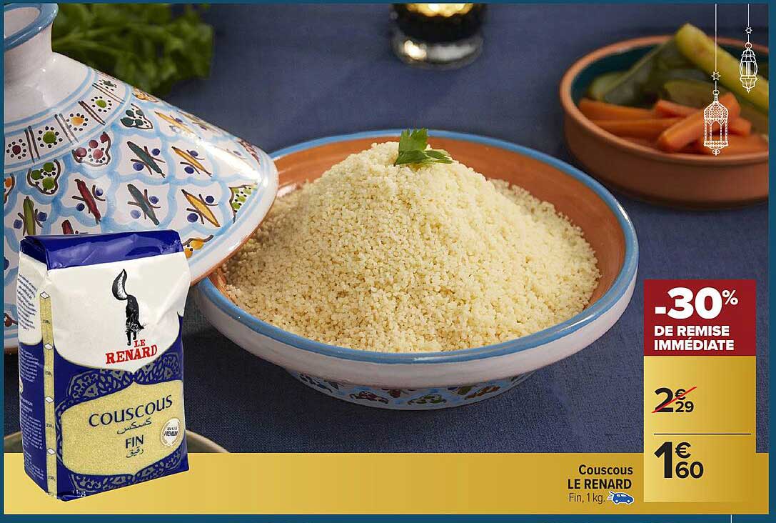 Couscous LE RENARD Fin, 1 kg