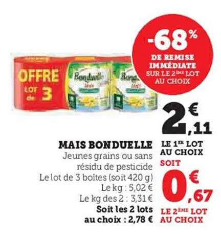MAIS BONDUELLE