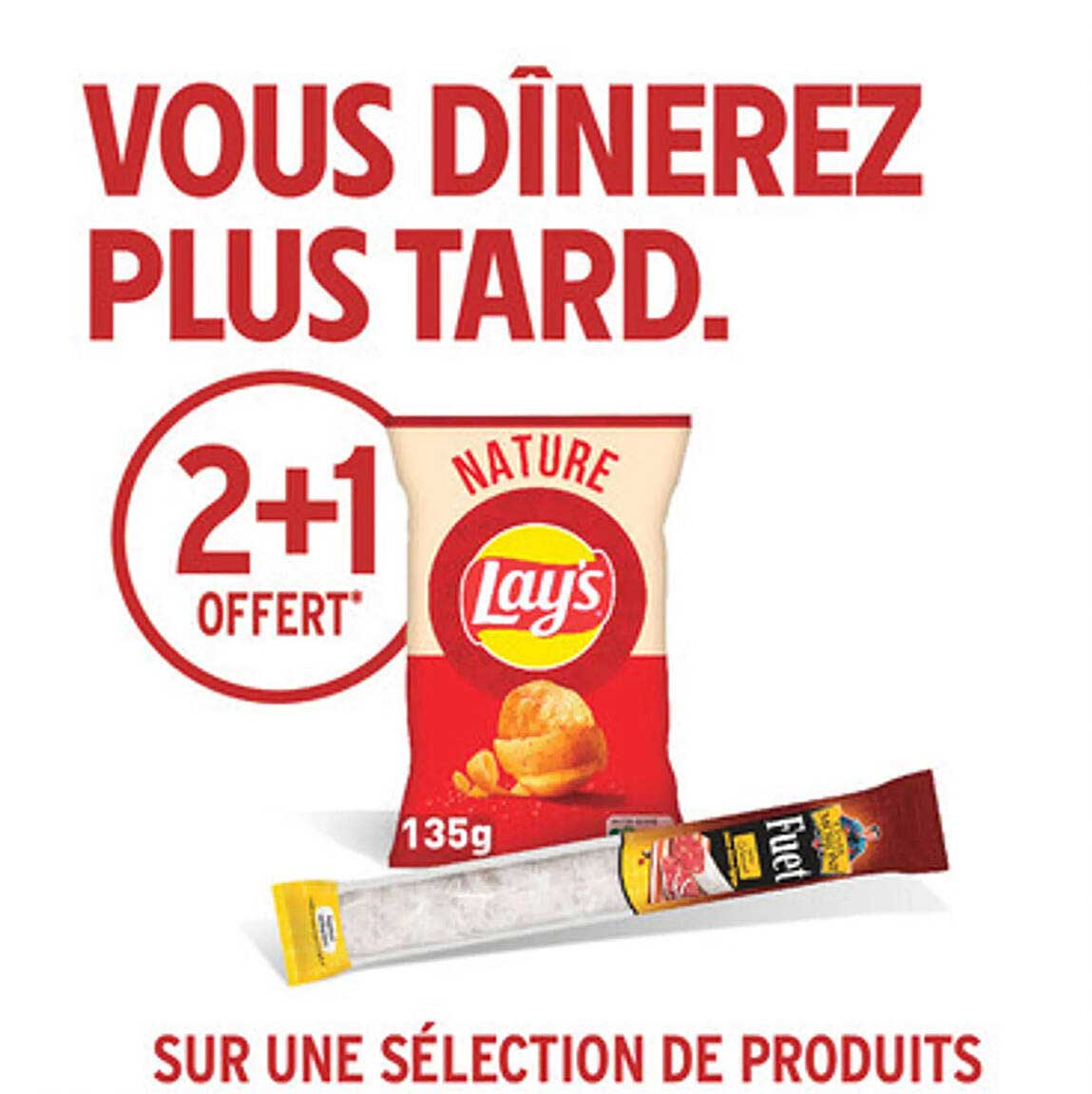 2+1 OFFERT sur une sélection de produits