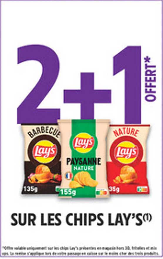 2+1 OFFERTE SUR LES CHIPS LAY’S