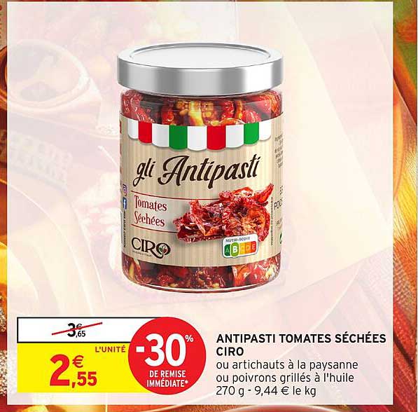 ANTIPASTI TOMATES SÉCHÉES CIRO