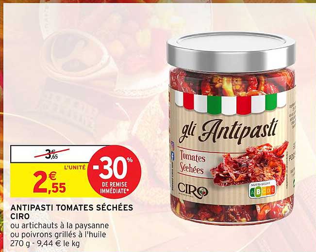 ANTIPASTI TOMATES SÉCHÉES CIRO