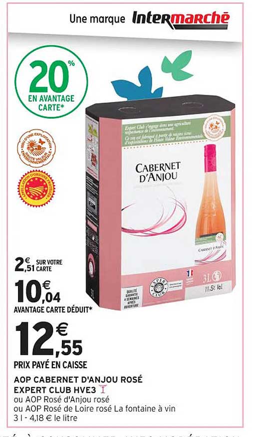 AOP CABERNET D'ANJOU ROSÉ EXPERT CLUB HVE3