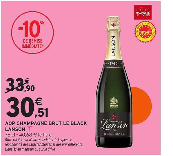 AOP CHAMPAGNE BRUT LE BLACK LANSON