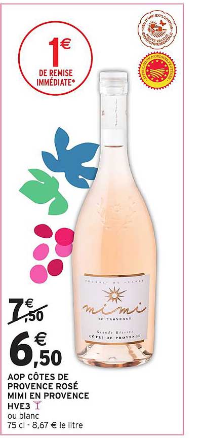 AOP CÔTES DE PROVENCE ROSÉ MIMI EN PROVENCE