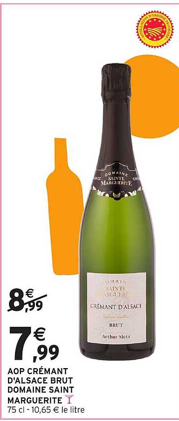 AOP CRÉMANT D'ALSACE BRUT DOMAINE SAINT MARGUERITE
