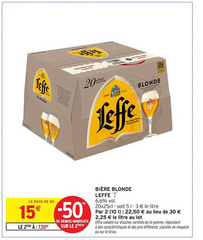 Bière Blonde Leffe