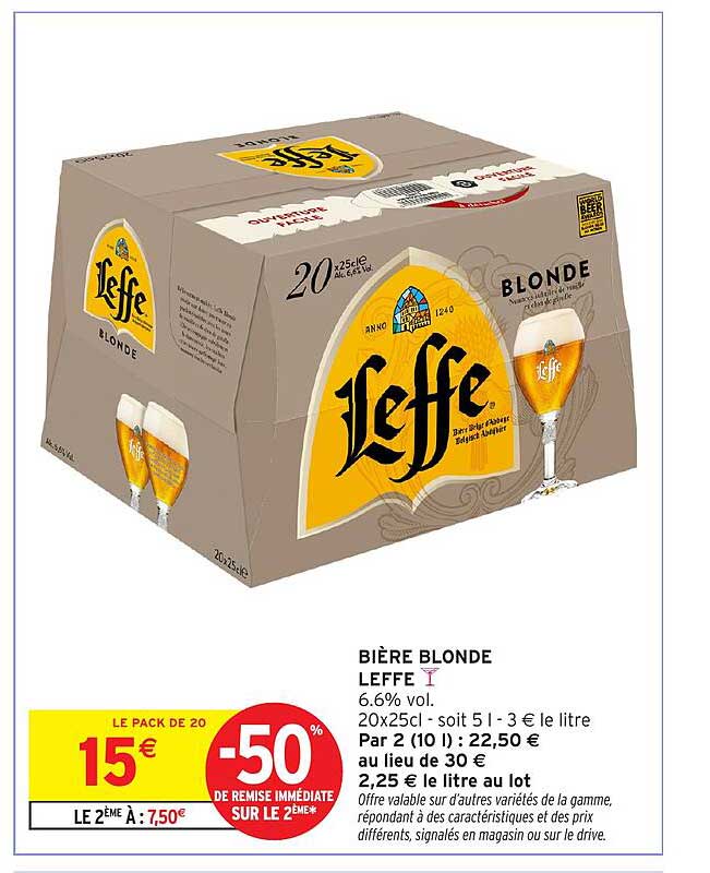 Bière Blonde Leffe